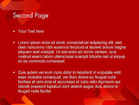 Modello PowerPoint - Frecce su sfondo rosso, Slide 2, 12125, Astratto/Texture — PoweredTemplate.com