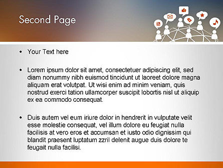 Social Media Icons PowerPoint Template, Slide 2, 12131, Technology and Science — PoweredTemplate.com