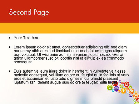 Modello PowerPoint - Icone colorate, Slide 2, 12132, Carriere/Industria — PoweredTemplate.com