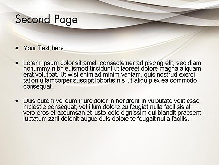 Modèle PowerPoint de beige vagues floues et lignes courbes, Diapositive 2, 12135, Abstrait / Textures — PoweredTemplate.com