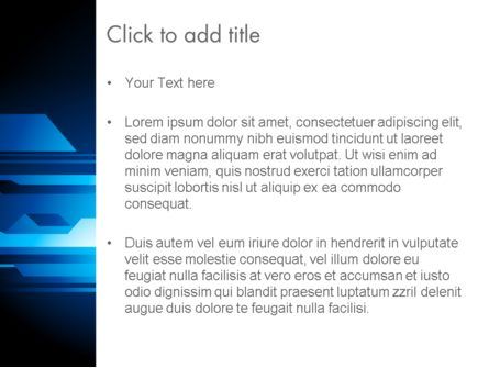 Modèle PowerPoint de couches bleues abstraites, Diapositive 3, 12136, Abstrait / Textures — PoweredTemplate.com