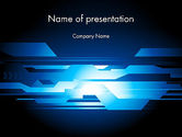 Abstract Blue Layers PowerPoint Template, Backgrounds | 12136 ...