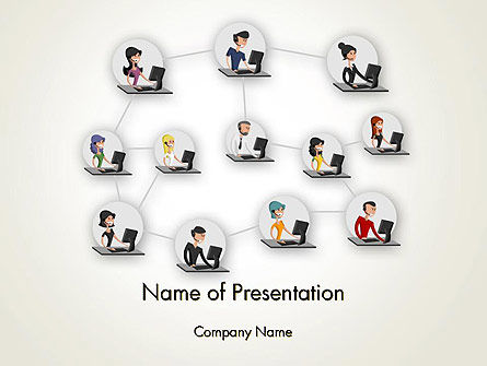 Telemarketing PowerPoint Template, PowerPoint Template, 12138, Careers/Industry — PoweredTemplate.com