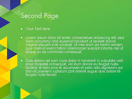 Brazil Colors PowerPoint Template, Slide 2, 12161, Abstract/Textures — PoweredTemplate.com