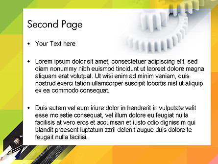 Modello PowerPoint - Orange business sfondo limone, Slide 2, 12169, Lavoro — PoweredTemplate.com
