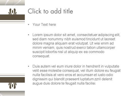 Modello PowerPoint - Cornice marrone, Slide 3, 12174, Astratto/Texture — PoweredTemplate.com