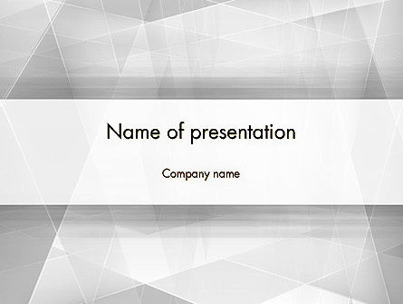 灰色抽象几何PowerPoint模板, PowerPoint模板, 12176, 抽象/纹理 — PoweredTemplate.com