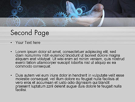 Modèle PowerPoint de concept de machine métier, Diapositive 2, 12181, Concepts commerciaux — PoweredTemplate.com