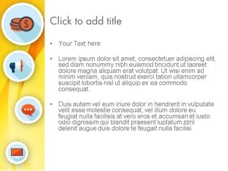 Modello PowerPoint - Icone piatte in giallo, Slide 3, 12195, Lavoro — PoweredTemplate.com