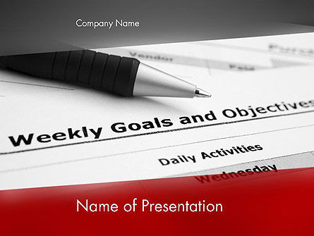 Modèle PowerPoint de buts et objectifs, Gratuit Modele PowerPoint, 12227, Education & Training — PoweredTemplate.com