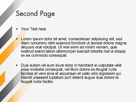 Modèle PowerPoint de bandes inclinées, Diapositive 2, 12232, Business — PoweredTemplate.com