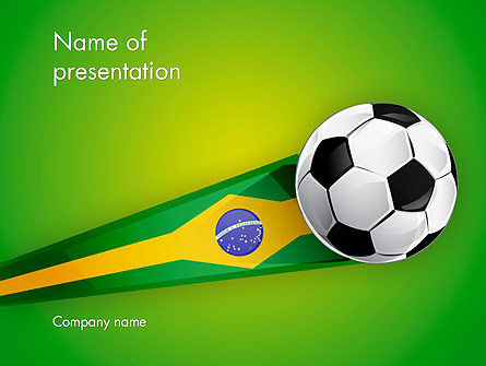 Brasilianischer fußball PowerPoint Vorlage, 12240, Sport — PoweredTemplate.com