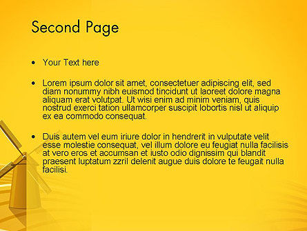 Modello PowerPoint - Mulini a vento, Slide 2, 12273, Agricoltura — PoweredTemplate.com