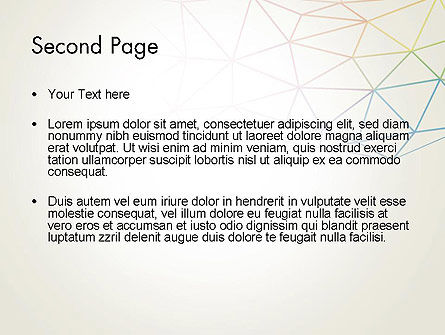 Templat PowerPoint Abstrak Segitiga Mesh, Slide 2, 12275, Abstrak/Tekstur — PoweredTemplate.com