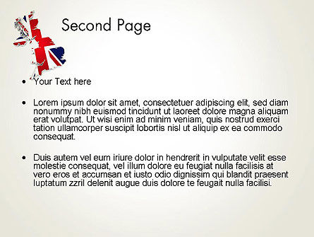 Great Britain Flag Map PowerPoint Template, Slide 2, 12280, Flags/International — PoweredTemplate.com