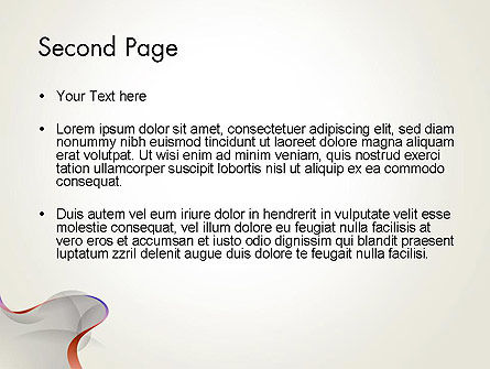Elegante welle PowerPoint Vorlage, Folie 2, 12290, Abstrakt/Texturen — PoweredTemplate.com