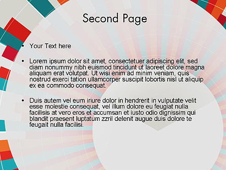 Modèle PowerPoint de lignes radiales colorées, Diapositive 2, 12304, Abstrait / Textures — PoweredTemplate.com