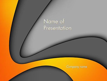 Modèle PowerPoint de ondes flexibles, Gratuit Modele PowerPoint, 12305, Abstrait / Textures — PoweredTemplate.com