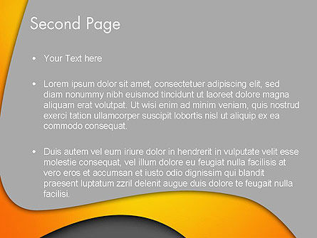 Templat PowerPoint Gelombang Fleksibel, Slide 2, 12305, Abstrak/Tekstur — PoweredTemplate.com