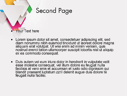 Templat PowerPoint Segitiga Berlapis, Slide 2, 12306, Abstrak/Tekstur — PoweredTemplate.com