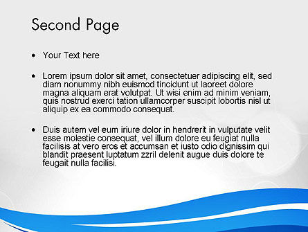 Templat PowerPoint Garis Melambai, Slide 2, 12308, Abstrak/Tekstur — PoweredTemplate.com