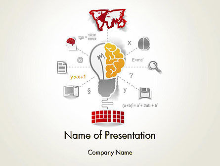 Templat PowerPoint Manajemen Pengetahuan, Templat PowerPoint, 12325, Education & Training — PoweredTemplate.com