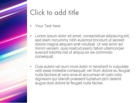 Modello PowerPoint - Luci mobili spettrali, Slide 3, 12326, Astratto/Texture — PoweredTemplate.com