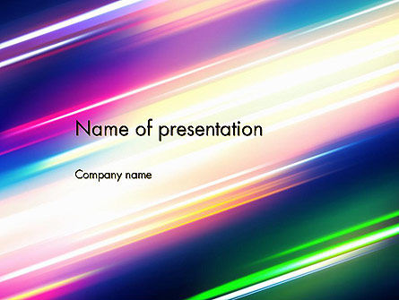 Plantilla de PowerPoint - luces móviles espectrales, Gratis Plantilla de PowerPoint, 12326, Abstracto / Texturas — PoweredTemplate.com