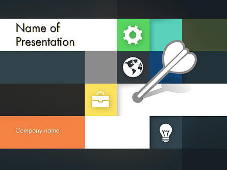 Hit the Mark PowerPoint Template, Free PowerPoint Template, 12343, Consulting — PoweredTemplate.com