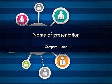 Online Bedrijfsnetwerk PowerPoint Template, PowerPoint-sjabloon, 12349, Carrière/Industrie — PoweredTemplate.com