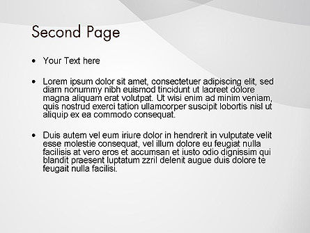 파워포인트 템플릿 - 추상 둥근 회색 레이어, 슬라이드 2, 12351, 추상/직물 — PoweredTemplate.com