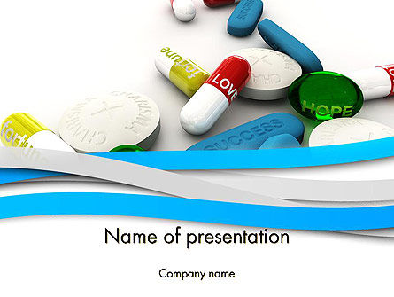 Modèle PowerPoint de pilules pour tout, Gratuit Modele PowerPoint, 12352, Education & Training — PoweredTemplate.com