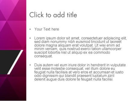 Lila dreiecke muster PowerPoint Vorlage, Folie 3, 12361, Abstrakt/Texturen — PoweredTemplate.com