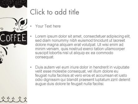 Koffie Doodles PowerPoint Template, Dia 3, 12366, Food & Beverage — PoweredTemplate.com