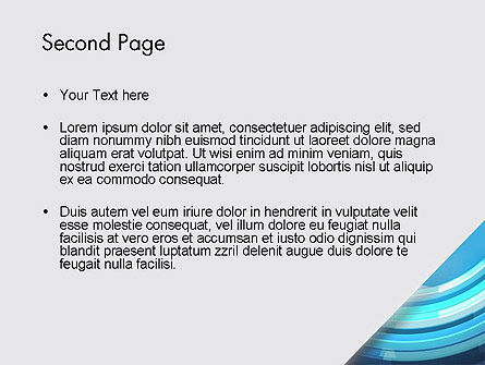 Plantilla de PowerPoint - resumen líneas redondeadas, Diapositiva 2, 12380, Abstracto / Texturas — PoweredTemplate.com