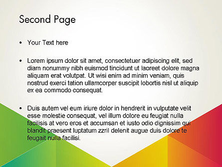 Modello PowerPoint - Sfondo triangolo colorato, Slide 2, 12381, Astratto/Texture — PoweredTemplate.com