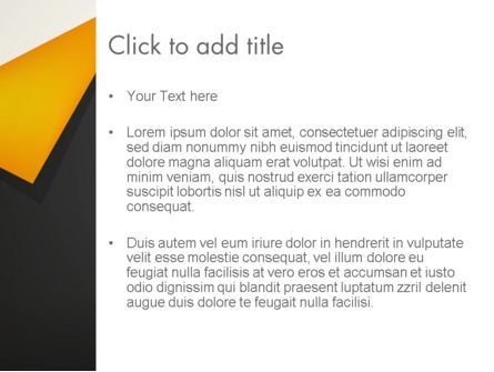 Modèle PowerPoint de papier noir plié, Diapositive 3, 12382, Abstrait / Textures — PoweredTemplate.com
