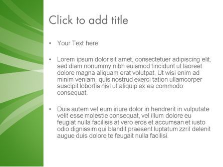 Abstract Green PowerPoint Template, Slide 3, 12391, Abstract/Textures — PoweredTemplate.com