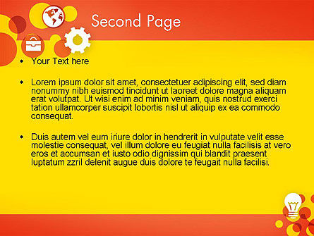 Modello PowerPoint - Puntini e icone, Slide 2, 12393, Lavoro — PoweredTemplate.com