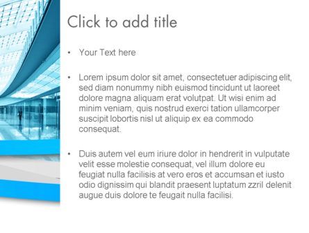 Modello PowerPoint - Corridoio moderno per uffici, Slide 3, 12396, Costruzioni — PoweredTemplate.com