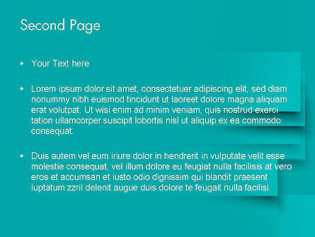 Abstraktes türkis PowerPoint Vorlage, Folie 2, 12416, Abstrakt/Texturen — PoweredTemplate.com