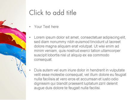 파워포인트 템플릿 - 다채로운 페인트 얼룩, 슬라이드 3, 12417, 추상/직물 — PoweredTemplate.com