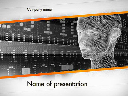 Cyber Hacking PowerPoint Template, PowerPoint Template, 12425, Technology and Science — PoweredTemplate.com