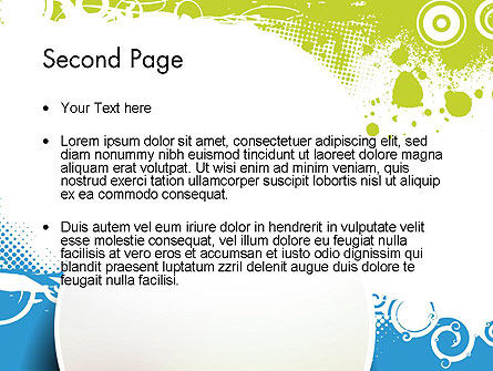 Modello PowerPoint - Astratto blu e verde con cerchi, Slide 2, 12436, Astratto/Texture — PoweredTemplate.com