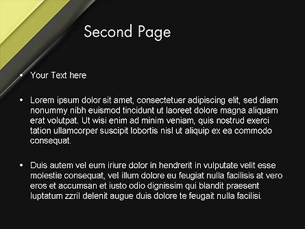 Templat PowerPoint Warna Latar Hijau Dan Hitam Miring, Slide 2, 12443, Abstrak/Tekstur — PoweredTemplate.com