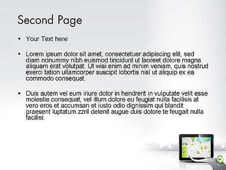Navigatiekaart Op Touchpad PowerPoint Template, Dia 2, 12454, Technologie en Wetenschap — PoweredTemplate.com