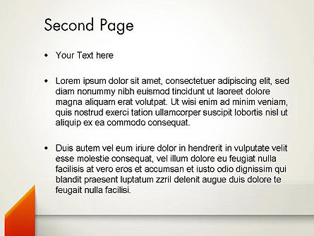 Modèle PowerPoint de bannière pliée, Diapositive 2, 12464, Abstrait / Textures — PoweredTemplate.com