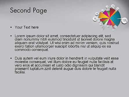 Cirkeldiagram Met Labels PowerPoint Template, Dia 2, 12465, Business Concepten — PoweredTemplate.com
