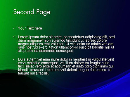 Plantilla de PowerPoint - resumen verde oscuro y azul, Diapositiva 2, 12467, Abstracto / Texturas — PoweredTemplate.com