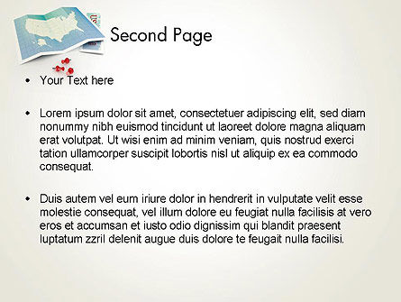 Modèle PowerPoint de emplacements des cartes américaines, Diapositive 2, 12474, USA — PoweredTemplate.com